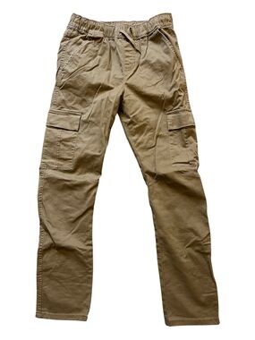 Cat & Jack Boys Size 14 Khaki Brown Cargo Jogger Pants